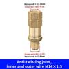 Anti-Kink High-Pressure Washer Connector for M22-14, Ideal Car Wash Water Gun Accessory with Rotating Quick Connect
