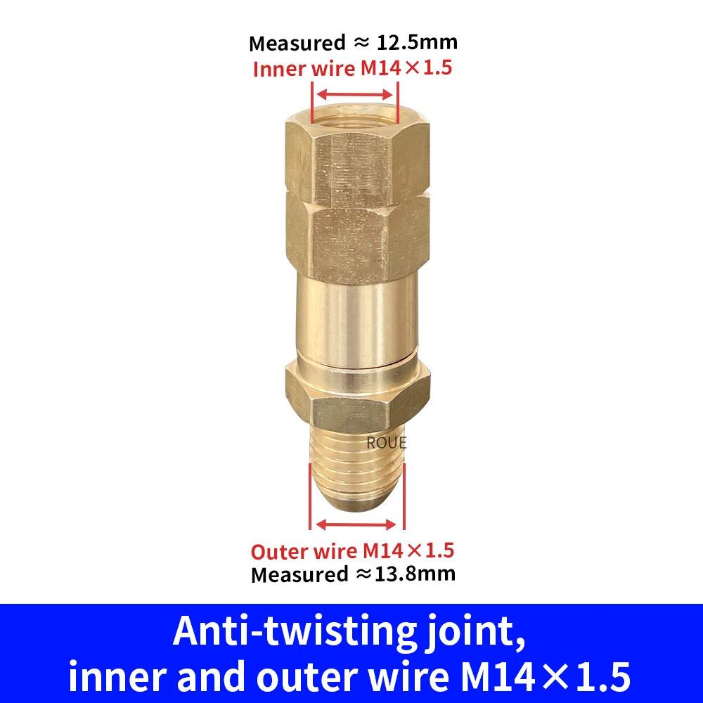 Anti-Kink High-Pressure Washer Connector for M22-14, Ideal Car Wash Water Gun Accessory with Rotating Quick Connect