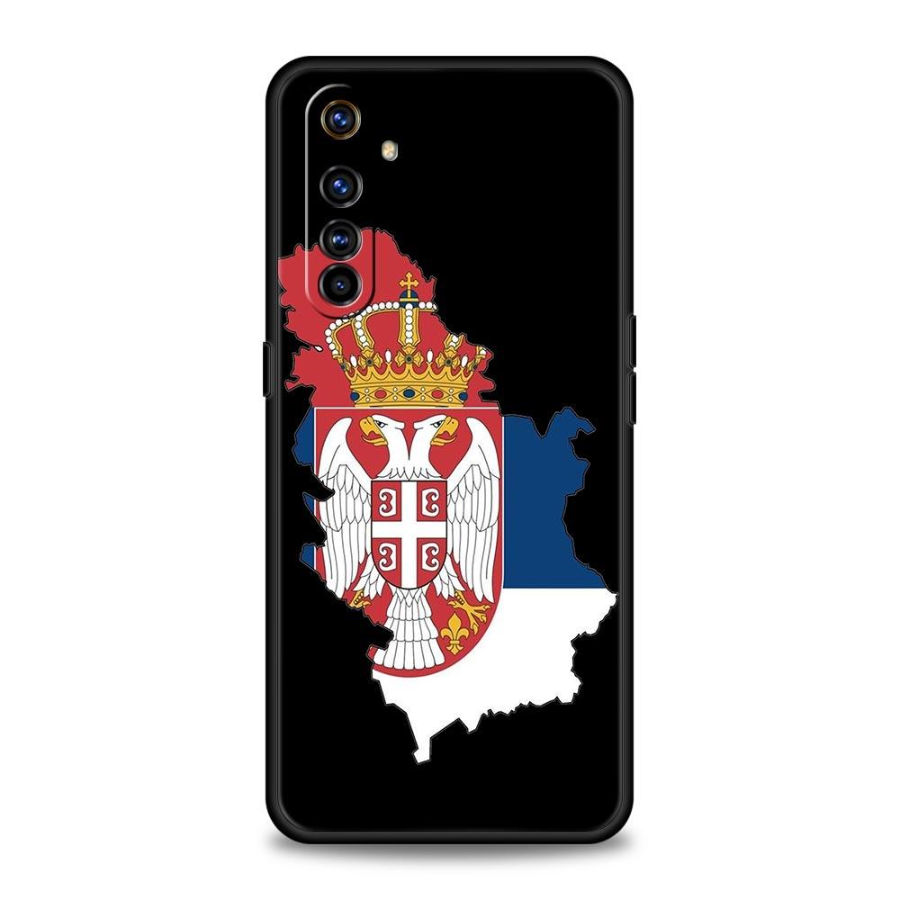 Serbia Flag For Realme 11 10 9 8 5G 7 6 GT2 Pro Plus C21 C11 C25 C35 Soft Silicone Cover For Realme GT Neo 2 3 3T Phone Case