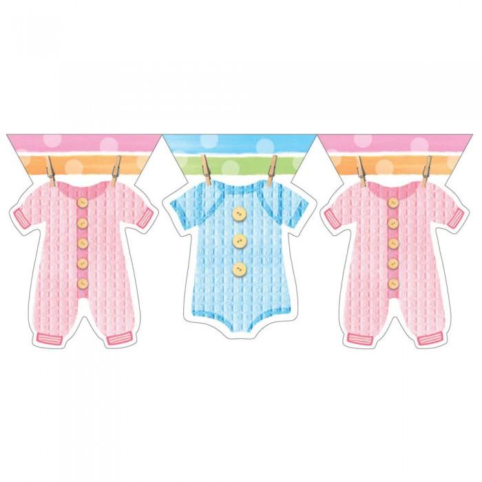 Creative Converting Baby Clothes Baby Shower Flag Banner
