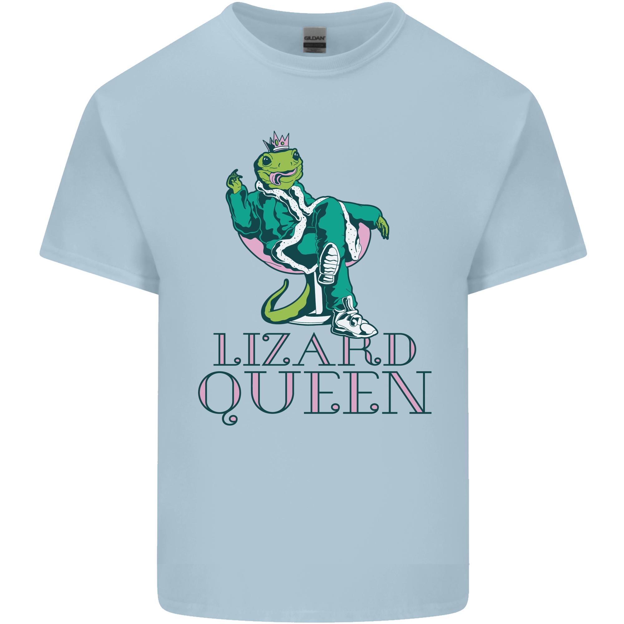Lizard Queen Chameleon Bearded Dragon Unisexs Light Cotton TShirt S