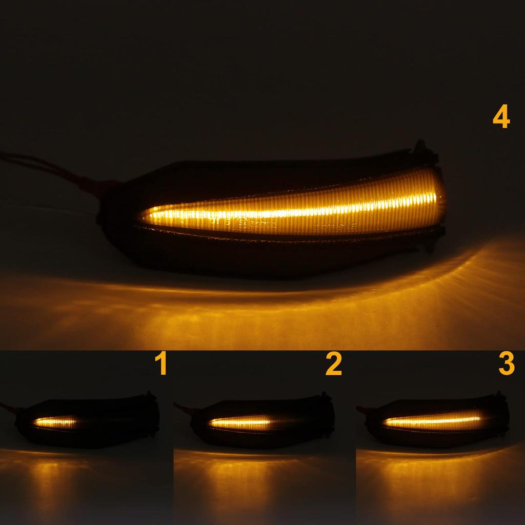 Hotimp® Compatible with Toyota Harrier (60 Series, 80 Series, Noah, Voxy, Exfire) - LED Door Mirrors with Sequential Turn Signals (Smoke Lens)