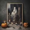 Vintage Wall Art Music Sports Spooky Aesthetics Bicycle Halloween HD Canvas Print Poster Home Living Room Bedroom Decoration