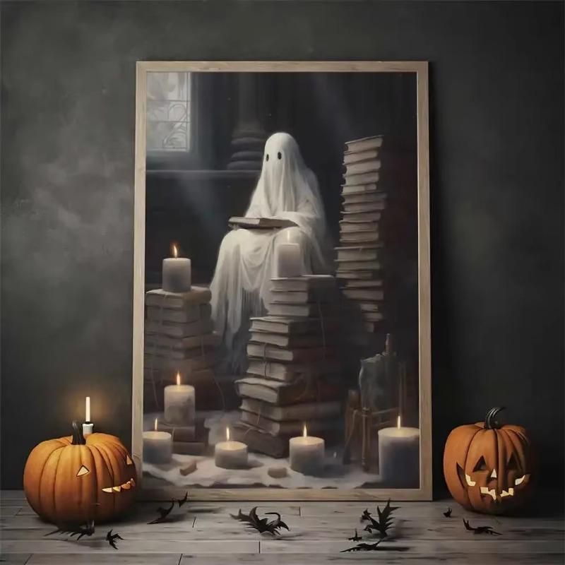 Vintage Wall Art Music Sports Spooky Aesthetics Bicycle Halloween HD Canvas Print Poster Home Living Room Bedroom Decoration