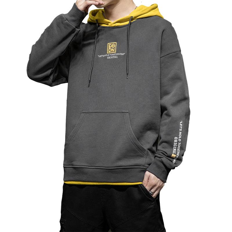 Men's Korean Style Hooded Sweatshirt: 2022 Hong Kong Autumn Sports Casual Loose Fit