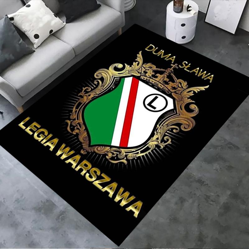 2025 Nowy Dywan Legia Warszawa do Salonu Sypialni Domu Dekoracja Sofy, Antypoślizgowa Mata Podłogowa dla Dzieci 68