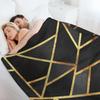 Black Gold Stone Geometric Throw Blanket halloween For Sofa Thin Decorative Sofas Cute Plaid Blankets