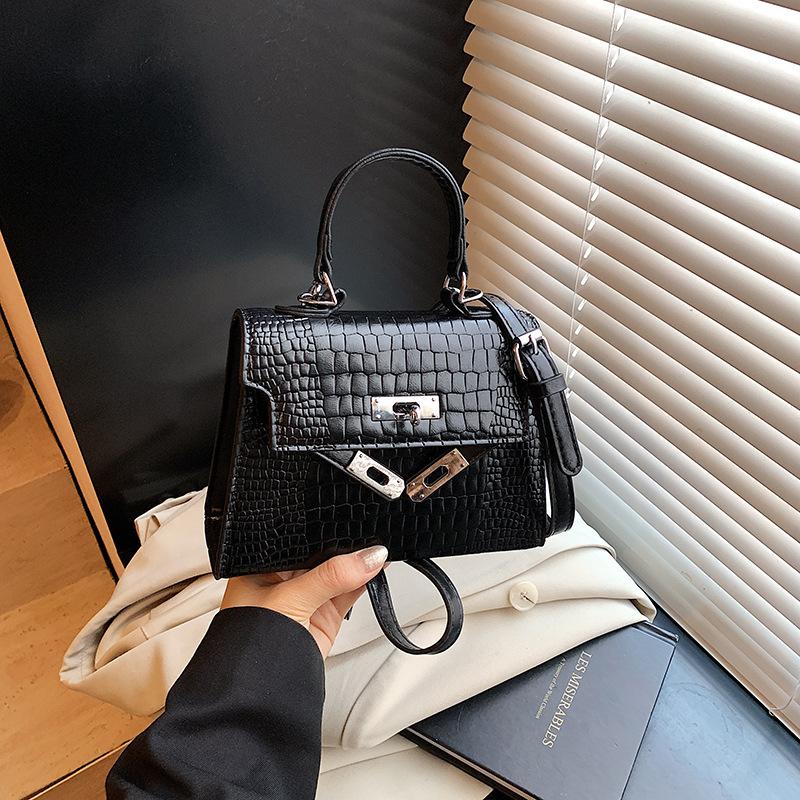 

2025 summer new high-end simple portable commuter bag women s fashion Kelly bag versatile messenger Kelly bag 19*6*14