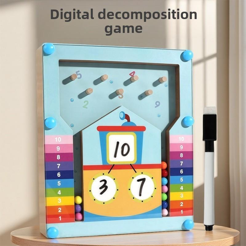 Kids Numerical Wooden Decomposition Ball For Early Math Skills And Classroom Use