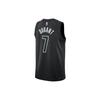 Jordan NBA Brooklyn Nets Kevin Durant Jersey, SW Fan Edition 2022-2023 No. 7 Unisex Tops Black DO9518-011