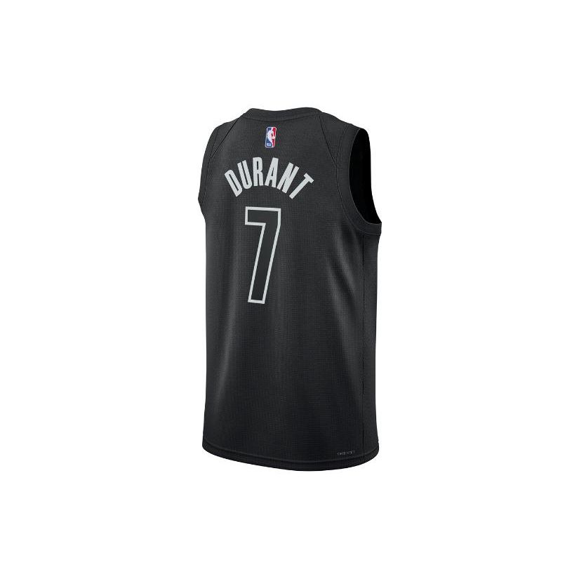 Jordan NBA Brooklyn Nets Kevin Durant Jersey, SW Fan Edition 2022-2023 No. 7 Unisex Tops Black DO9518-011