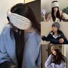 Bow Knot Bow Headband Ear Warm Wool Knitting Headdres  Winter Hair Accessories