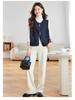 Gilet cardigan tricoté à col rond tendance pour femmes automne 2025 - Haut pull polyvalent pour petites