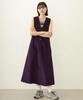 Milkfed Women's Corduroy Jumper Skirt Casual Dress in Purple