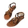 Fashion Ladies Shoes 2024 High Quality Plus Size Women's Sandals Fashion Leopard Print Casual Sandals Women New Peep Toe Flat Sandals