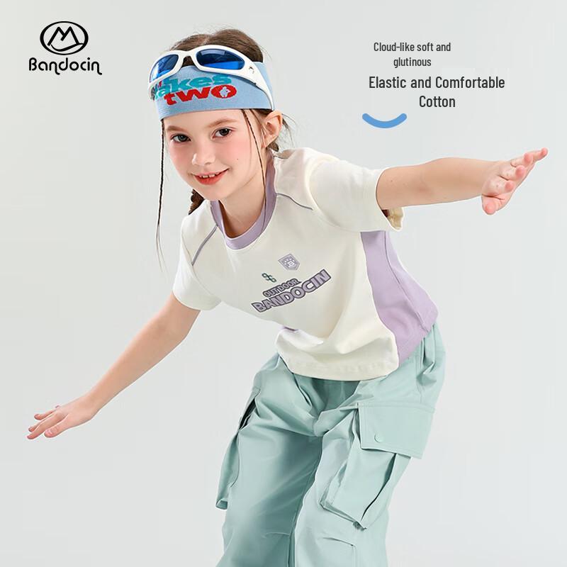 BANDOCIN 2026 Girls Summer Short Sleeve T-Shirt 120