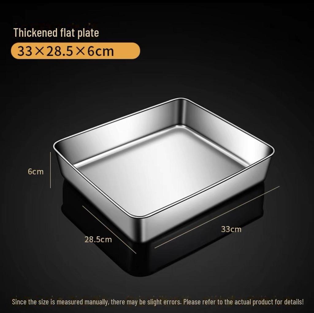 Square Stainless Steel Tiramisu Cake Mold and Deep Plate Set