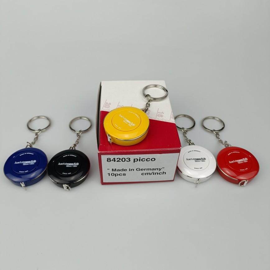 

German Imported Hoechstmass Keychain Mini Tape Measure - 1.5m Soft Ruler for Clothes & Body Measurements 1 Piece