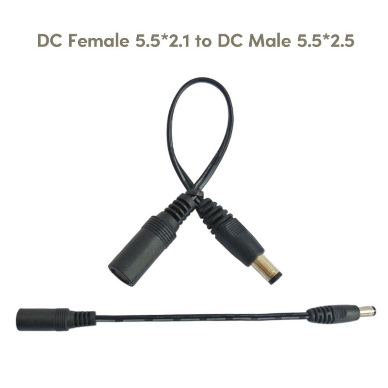 5V-12V DC5.5 x 2.1mm to DC2.5x0.7mm/3.5x1.35mm/4.0x1.7mm/4.8x1.7mm/5.5x2.5mm Power Cable Female to Male Adapter Cord