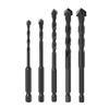 10Pcs Hexagonal Drill Bit Carbide Drill Set Ceramic Tile Wood Glass Punching Hole Saw Metal Drilling Tool Set