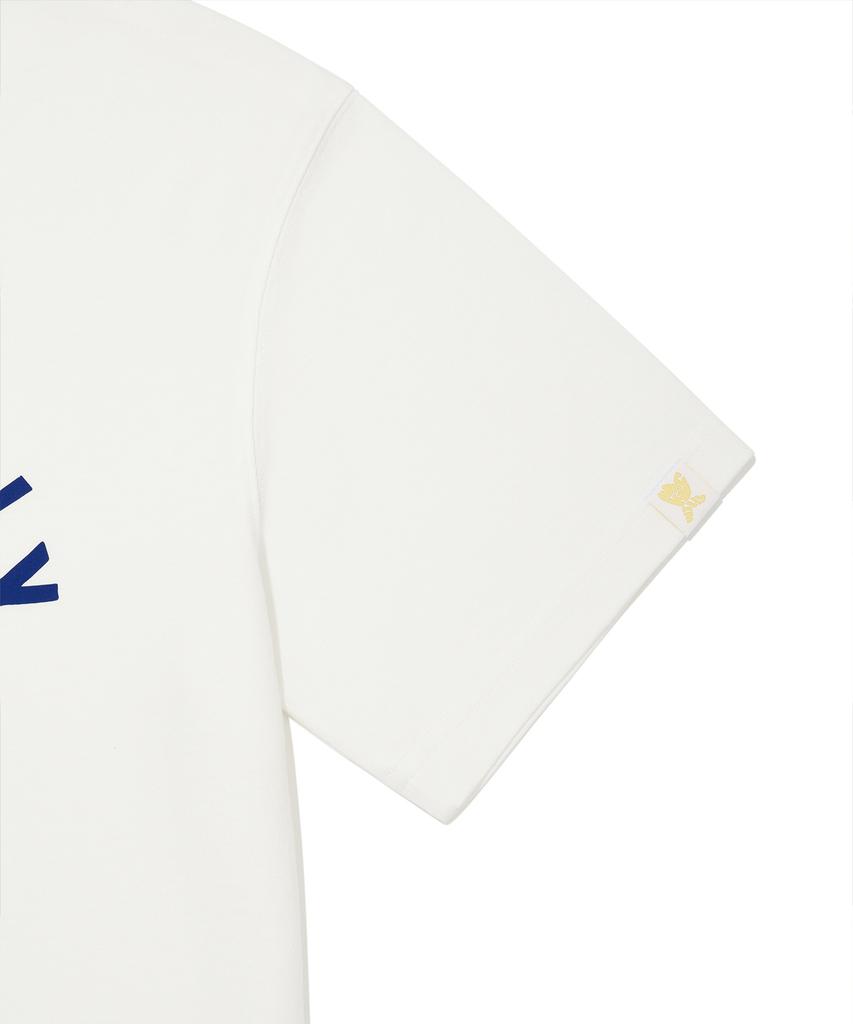 WACKY WILLY Point Graphic Short Sleeve T-Shirt White