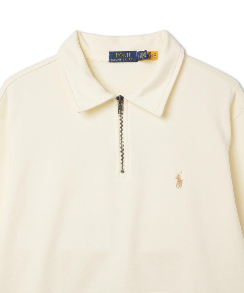 POLO RALPH LAUREN Loopback Fleece Quarter Zipper Sweatshirt - Natural