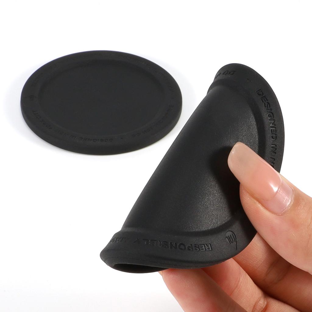 6pcs Silicone Coaster Hotel Supplies Drinking Kitchen Round Heat Insulation Mat Tray Non-slip PVC Soft Rubber Cup Mug Cup Holder Mat