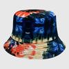 Neutral Summer Tie Dye Printed Fisherman Hat Outdoor Breathable Hat Sunshade
