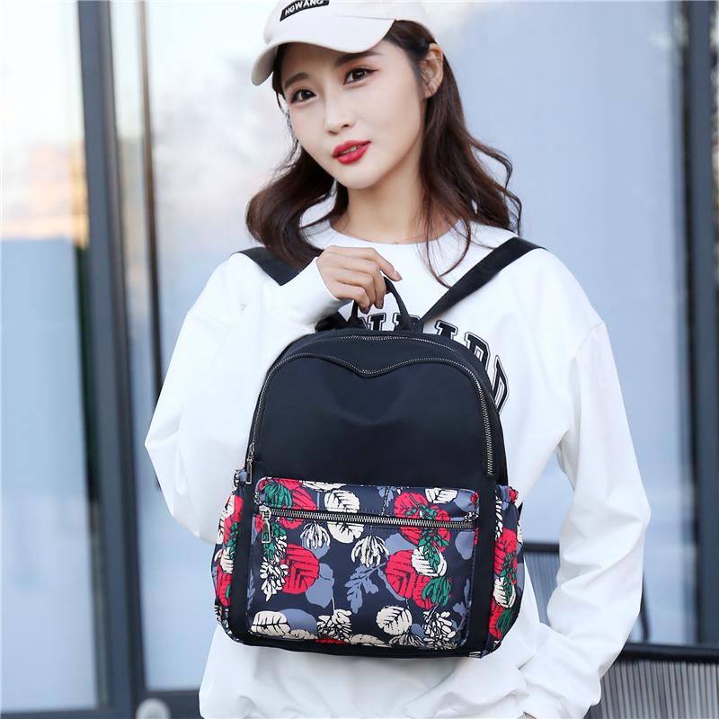 Rucksack Damentasche Neuer mehrschichtiger Outdoor-Reiserucksack mit großer Kapazität aus Nylon, lässiger Damenrucksack