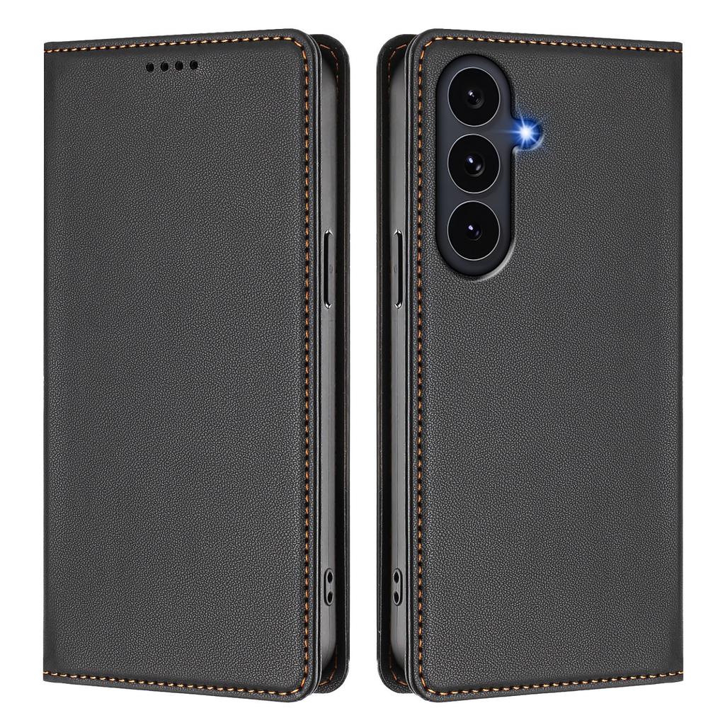 For Samsung Galaxy S25 FE Leather Wallet Case Magnetic Closure RFID Blocking Phone Cover
