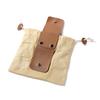 Portable Drawstring Foraging Waist Pouch Fold‑Away Canvas Tool Storage Hip Bag For Camping Hiking Outdoor Collecting Gear