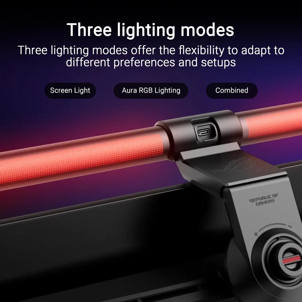ROG Aura Monitor Light Bar ALB01 Asymmetrical Lighting Bar 3 Modes Aura RGB Lighting / / /