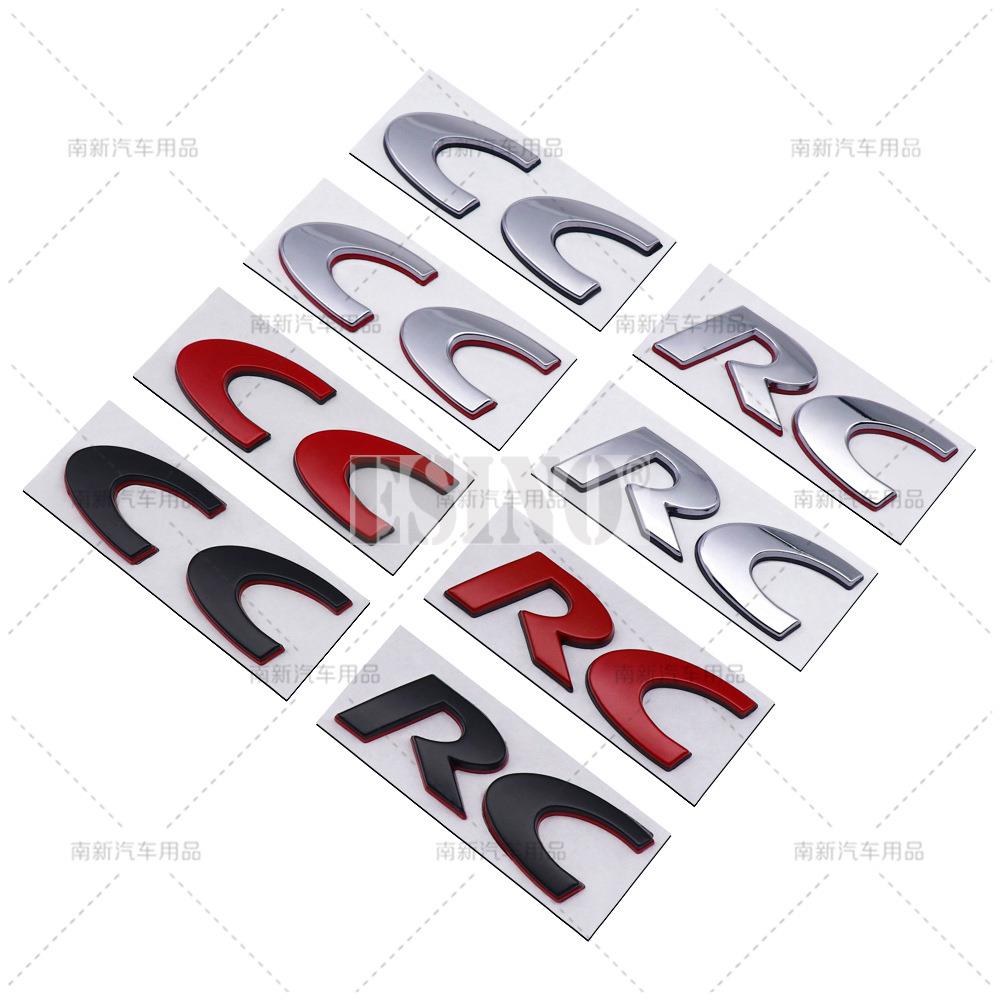 Car Styling RC CC 3D Metal Zinc Alloy Car Badge Body Fender Rear Trunk Adhesive Decal Emblem for Volkswagen VW Passat CC RC Zd4