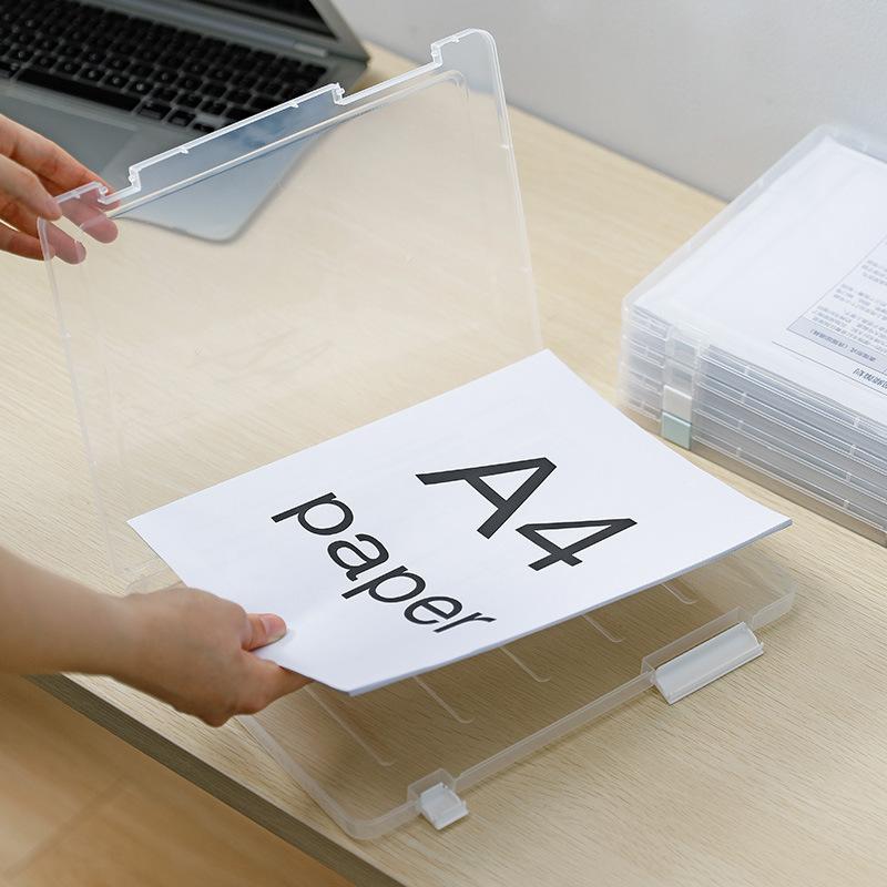 Transparenter A4/A5-Dateiordner mit großer Kapazität für Papierdatenbücher, Datei-Organizer, Portfolio, Büro-Schreibwarenaufbewahrung, Home-Oragnise