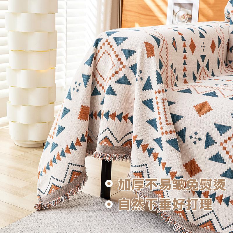 Bohemian Style Sofa Cover Slipcover Protector Decorative Throw Blanket