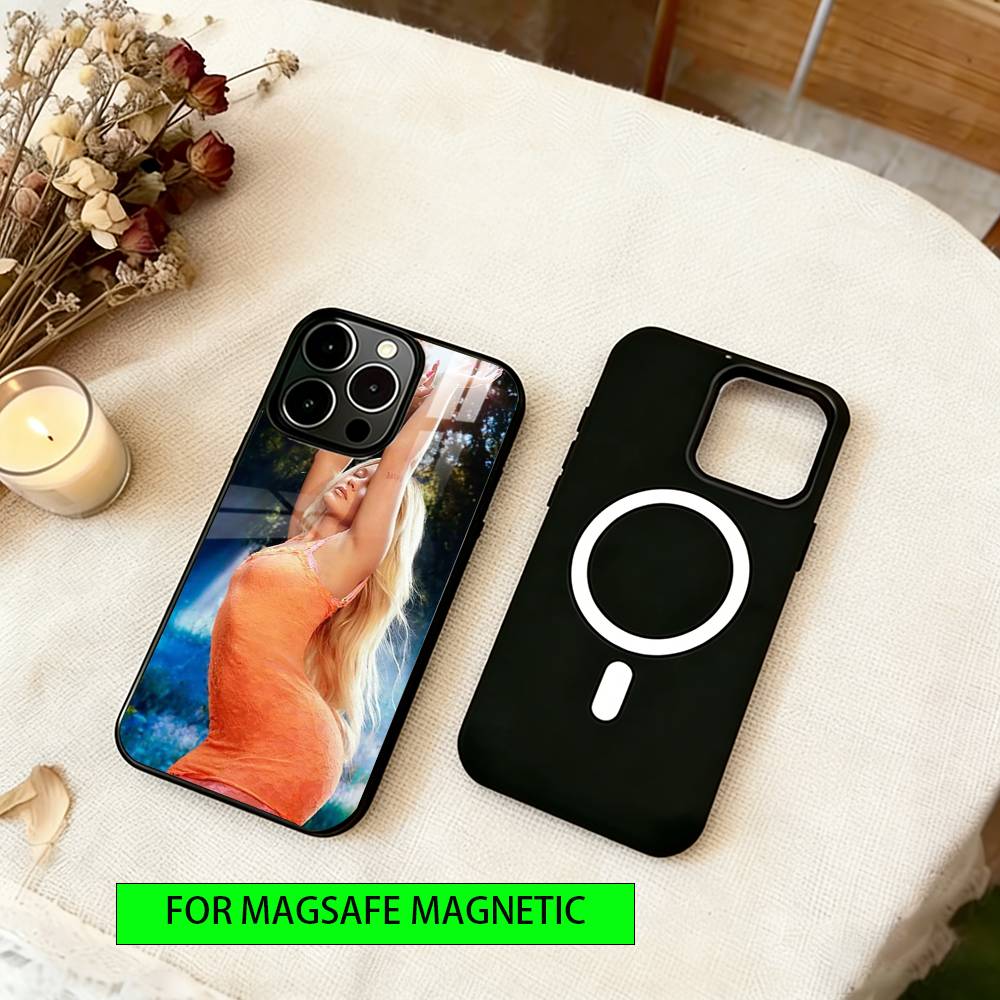 

Singer Zara Larsson Phone Case For iPhone17,16,15,14,13,12,11 Plus,Pro Magnetic with Magsafe Wireless Charging iPhone15