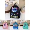 Cute Stitch Angel Lilo Beach Frog Cartoon Printed Children Backpack For Kindergarten And Outdoor Use