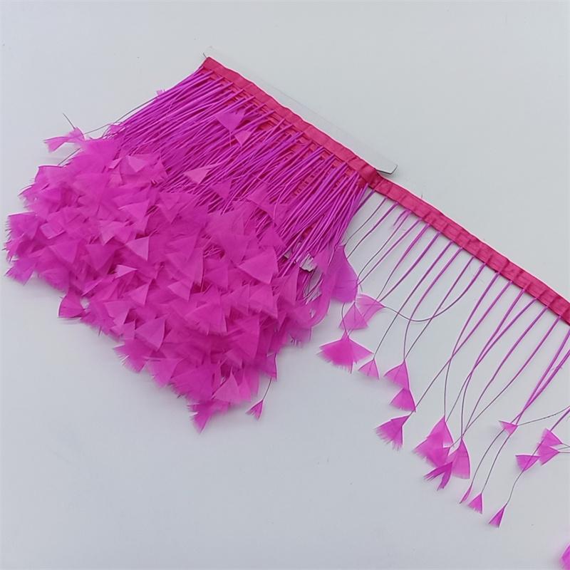 1Yards Pheasant Chicken Feathers Trims Sewing In Dress Fringe For Clothes Diy Needlework Decor Wedding Plume Crafts Accessories