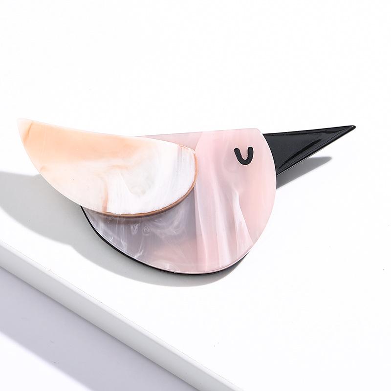 SKEDS Fashion Cute Bird Acrylic Brooches For Women Men Cartoon Vintage Badges Lapel Pins Unisex Clothes Coat Animal Brooch Pin