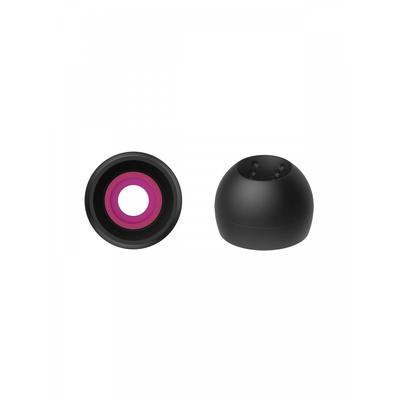 JVC Kenwood JVC EP-FX10M-B Replacement Earpiece Spiral Dot++ 4 Pieces M Size Black
