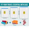 Compression Bags for Travel Space Saver Vacuum Storage Bags No Pump Needed for Clothes Luggage Home Organizer Cruise Camping Accessories