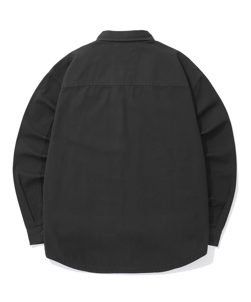 COLUMBIA UNIVERSITY Sl-Label Two Pocket Cotton Shirts Charcoal