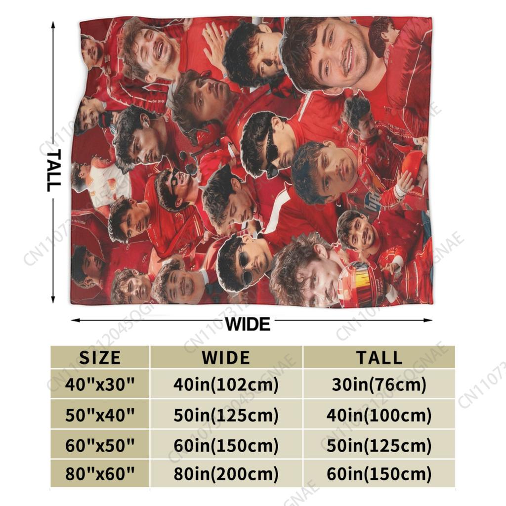 Coperta Charles Leclerc Qualità Calda Morbida Biancheria da Letto Coperte Invernali Viaggio Ufficio Decorazioni per la Casa Copriletto Novità