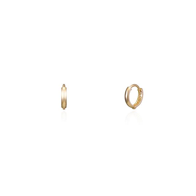 Staygem 14K Ultra Mini One-Touch Ring Earrings