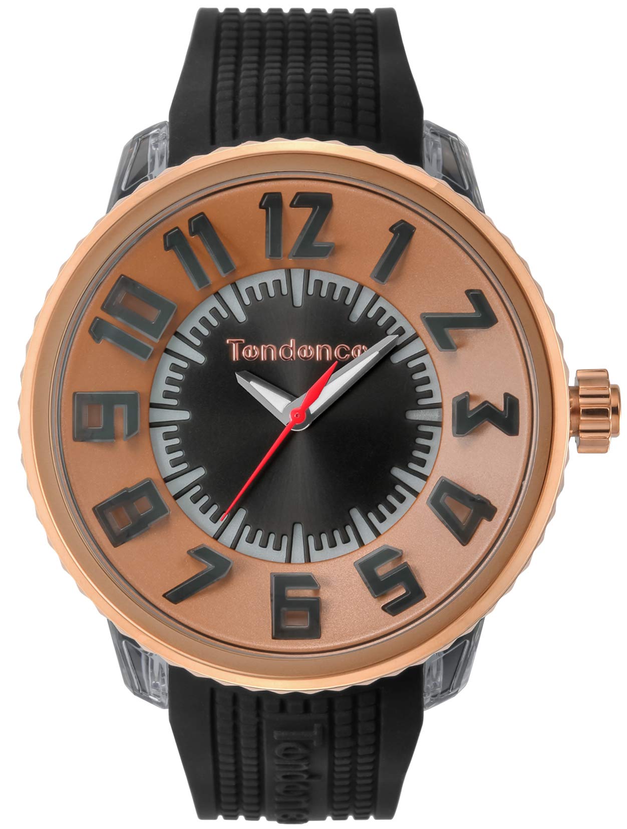 

Часы FLASH Dial Stainless Steel Mineral Glass Quartz 51MM Watch TY532002 Black [Tendence] Orange/Black Mens [Товар]