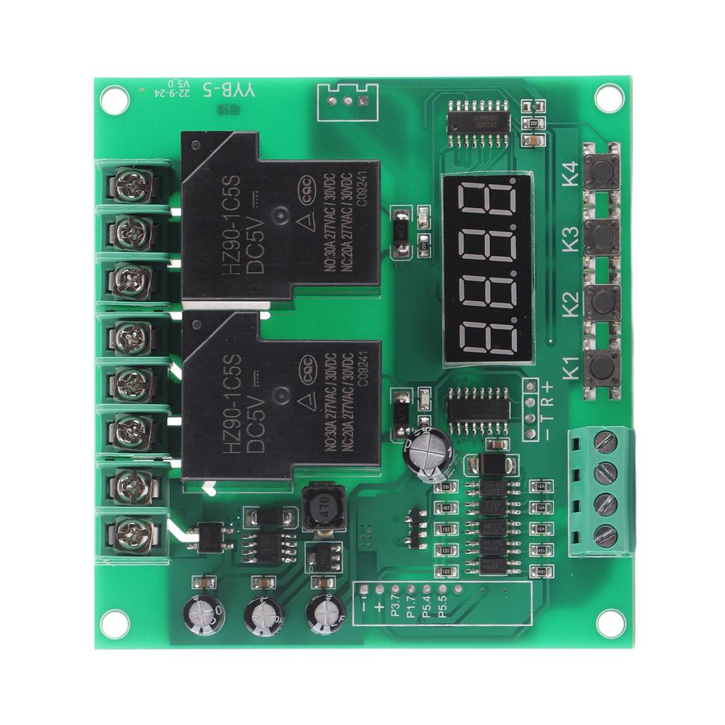 YYB‑5 12v 24v Motor Forward / Reverse Control Board Two Relay Delay Timing Cycle Module