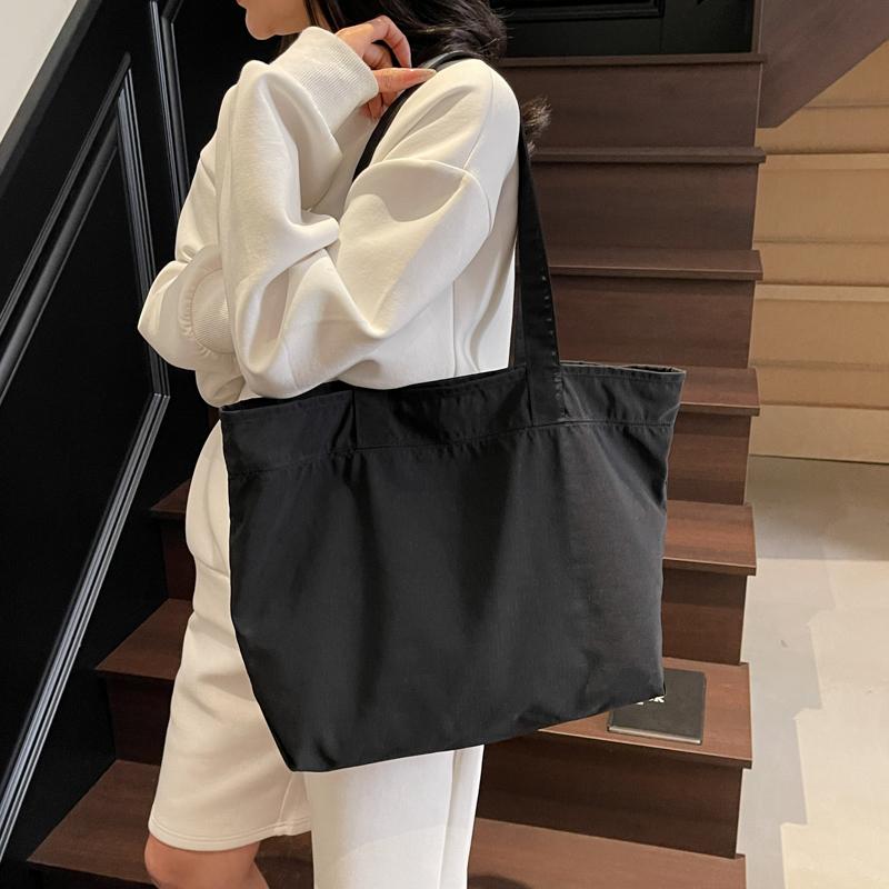 Student Class Shoulder Bag Women's Large Capacity Commuter Handbag Waterproof Tote Bag