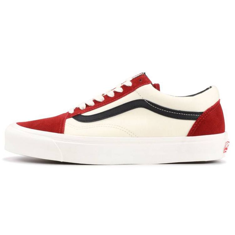 

Кроссовки унисекс Vans OG Old Skool LX Red Dahlia кремовые VN0A36C8N8T