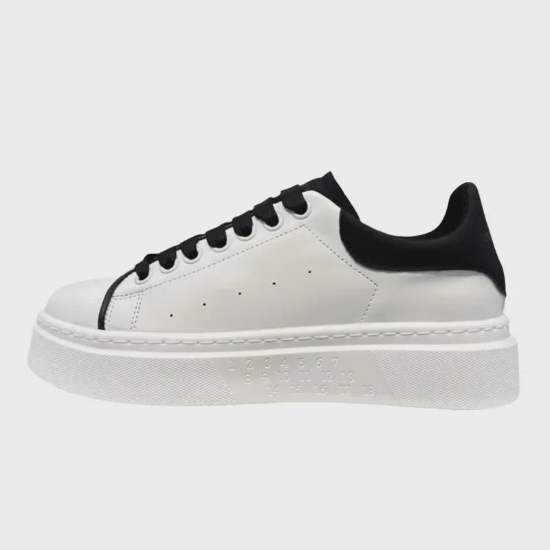 2024 Men's Summer Breathable Slip-On Sneakers - Classic, Fashionable, Thick-Soled, Height-Enhancing Campus White Shoes