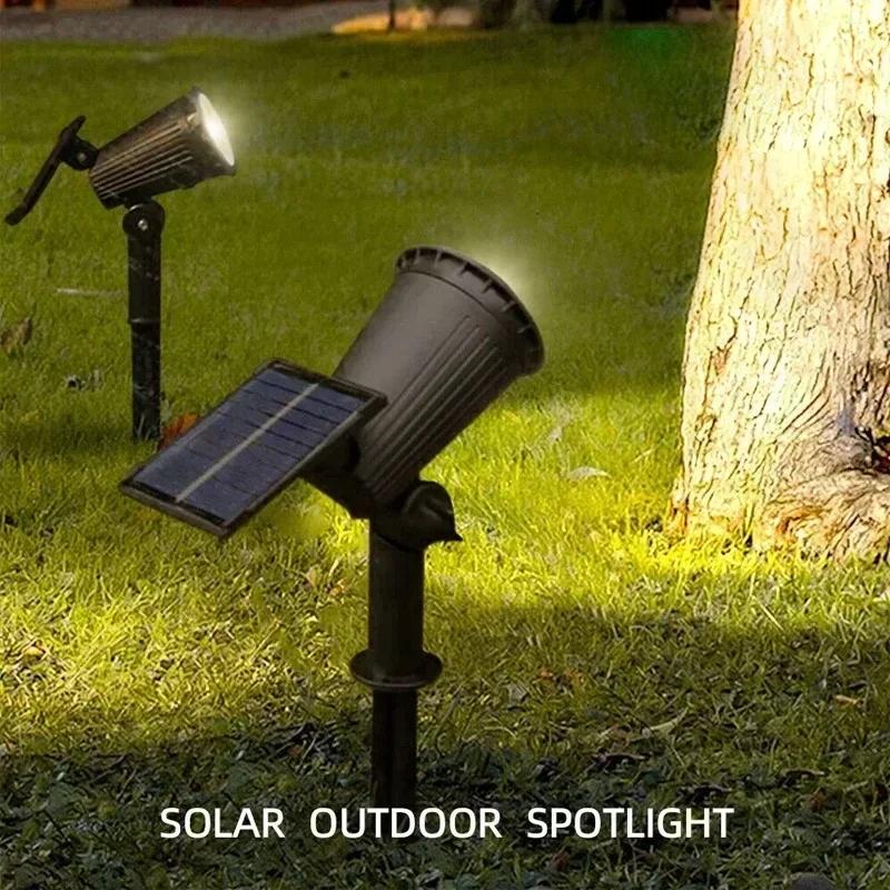 1/2/4PCS 7LED Solar Spotlight Outdoor Waterproof Garden Spot Lights Landscape Pathway Lawn Lamp Decoration for Yard Lighting